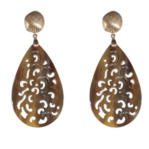 b+Tropfenförmige+Hornschnitzerei+in+Natur