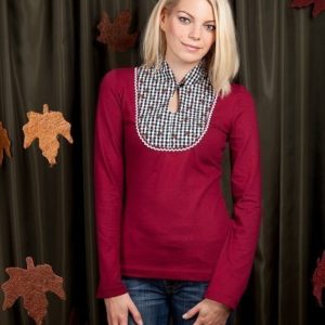 Bergluft_Shirt mit Einsatz rot